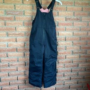 Black Snow Bib Overalls